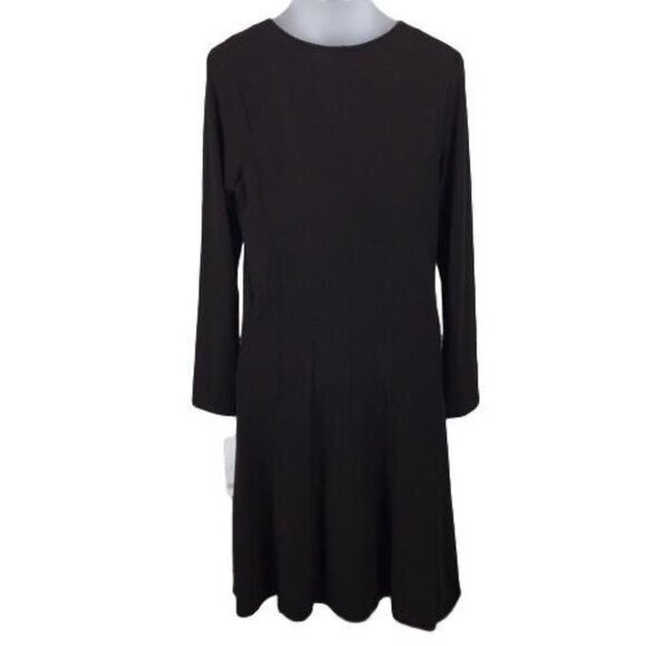 Liz Lange For Target Womens V-Neck A-Line Maternity Dress Brown Size L - Picture 8 of 8